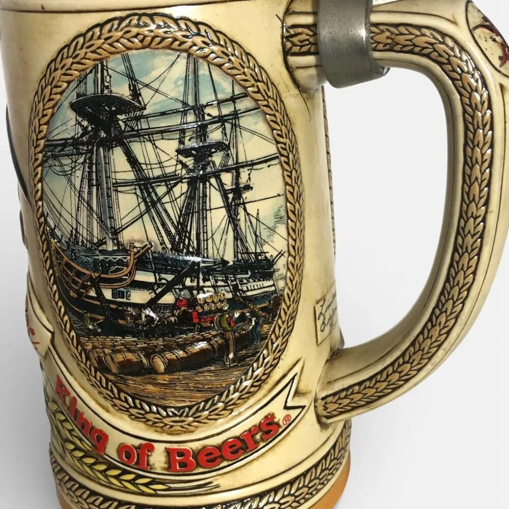 Budweiser Lidded Beer Stein Vintage Limited Edition 